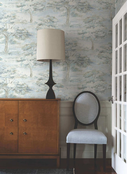 Antonina Vella Layered Luxe Moreno Wallpaper - Blue