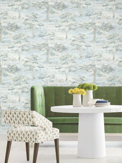 Antonina Vella Layered Luxe Moreno Wallpaper - Blue