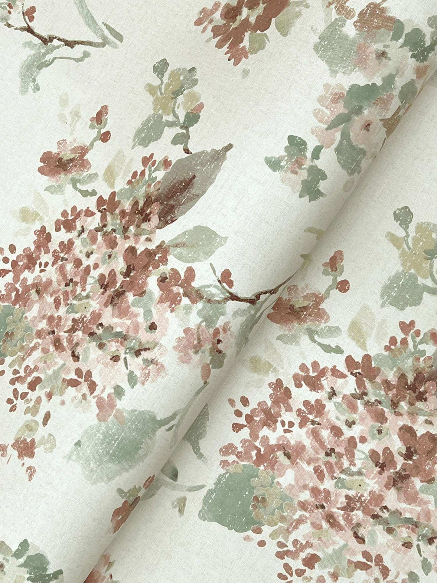 Antonina Vella Layered Luxe Veiled Garden Wallpaper - Rose