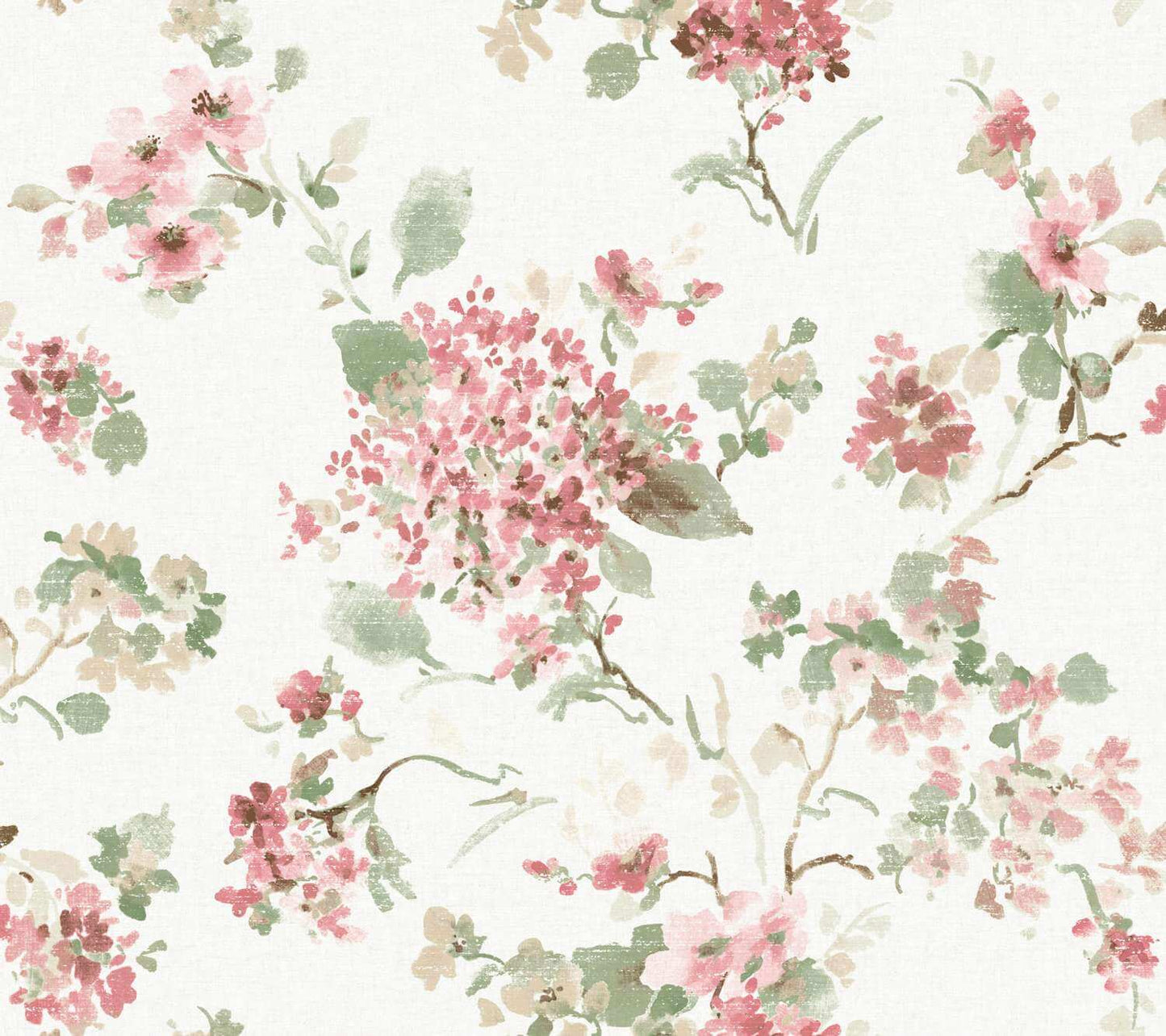 Antonina Vella Layered Luxe Veiled Garden Wallpaper - Pink