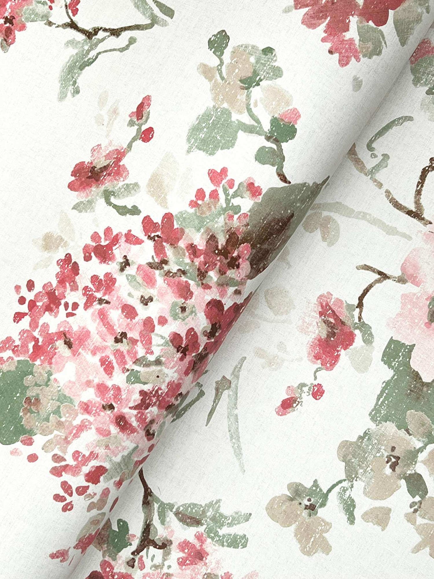 Antonina Vella Layered Luxe Veiled Garden Wallpaper - Pink