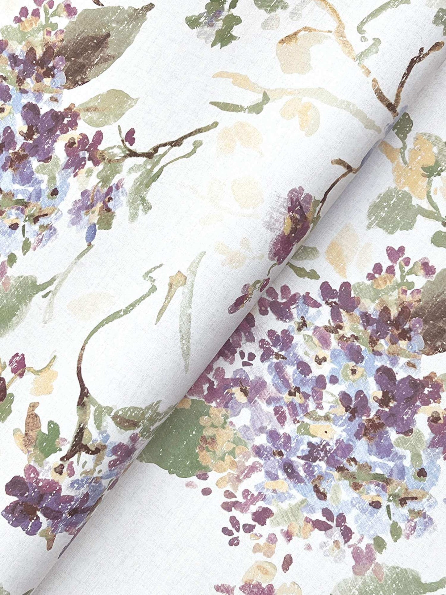Antonina Vella Layered Luxe Veiled Garden Wallpaper - Plum