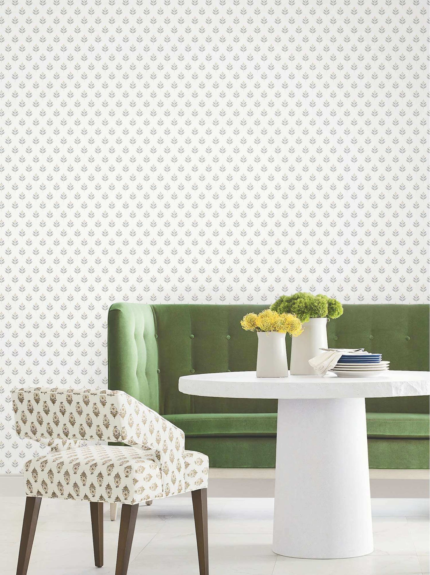 Antonina Vella Layered Luxe Serene Villa Wallpaper - Stone
