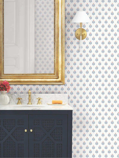 Antonina Vella Layered Luxe Serene Villa Wallpaper - Red