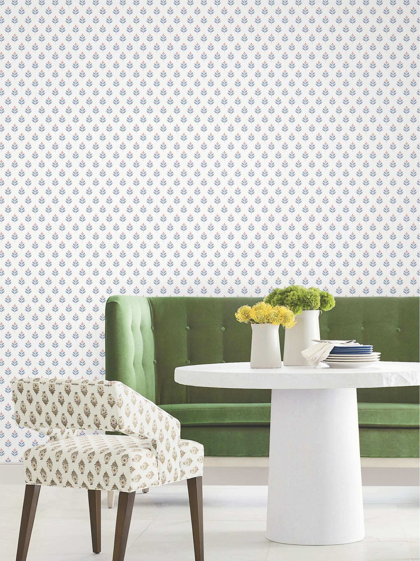 Antonina Vella Layered Luxe Serene Villa Wallpaper - Red