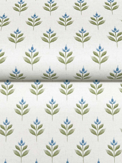 Antonina Vella Layered Luxe Serene Villa Wallpaper Sample - Moss