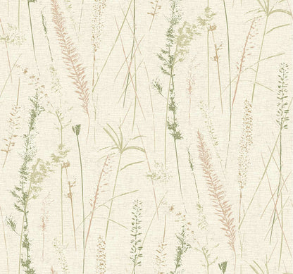 Antonina Vella Layered Luxe Meadow Splendor Wallpaper Sample - Salmon