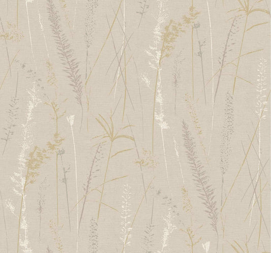 Antonina Vella Layered Luxe Meadow Splendor Wallpaper - Neutral