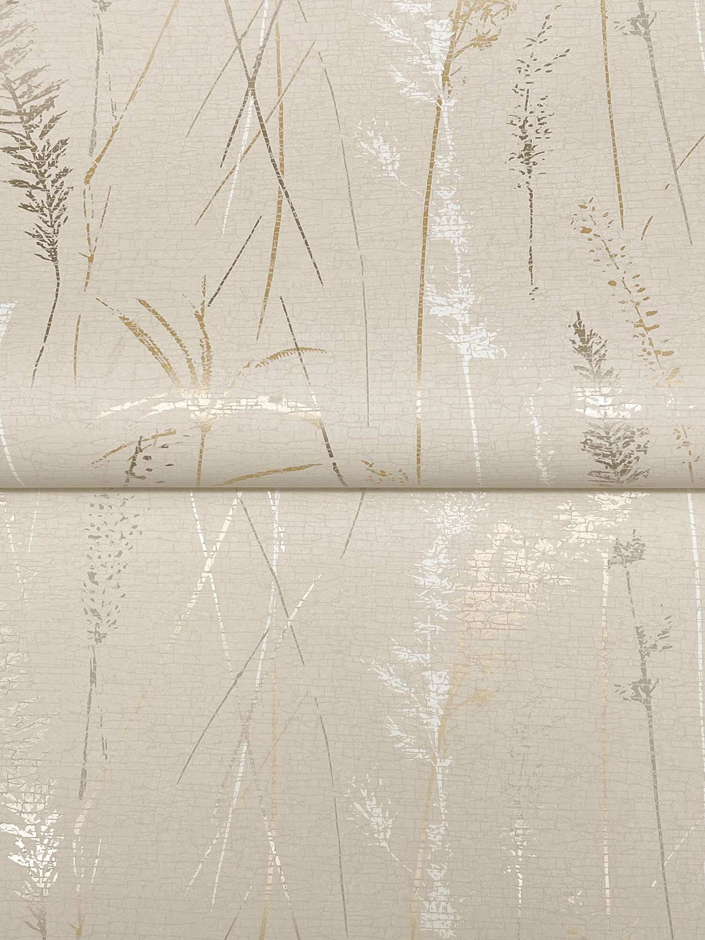 Antonina Vella Layered Luxe Meadow Splendor Wallpaper - Neutral