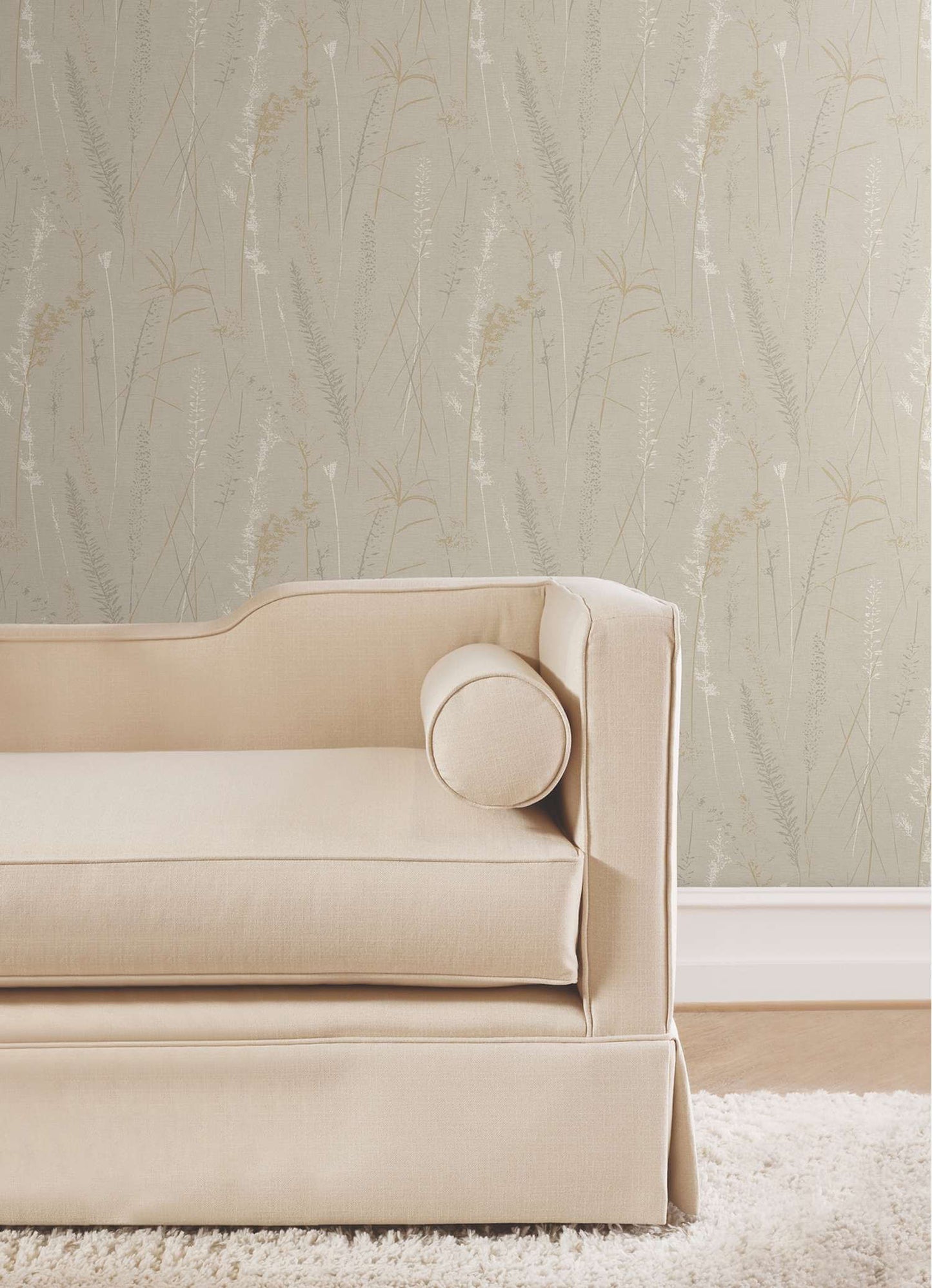 Antonina Vella Layered Luxe Meadow Splendor Wallpaper - Neutral