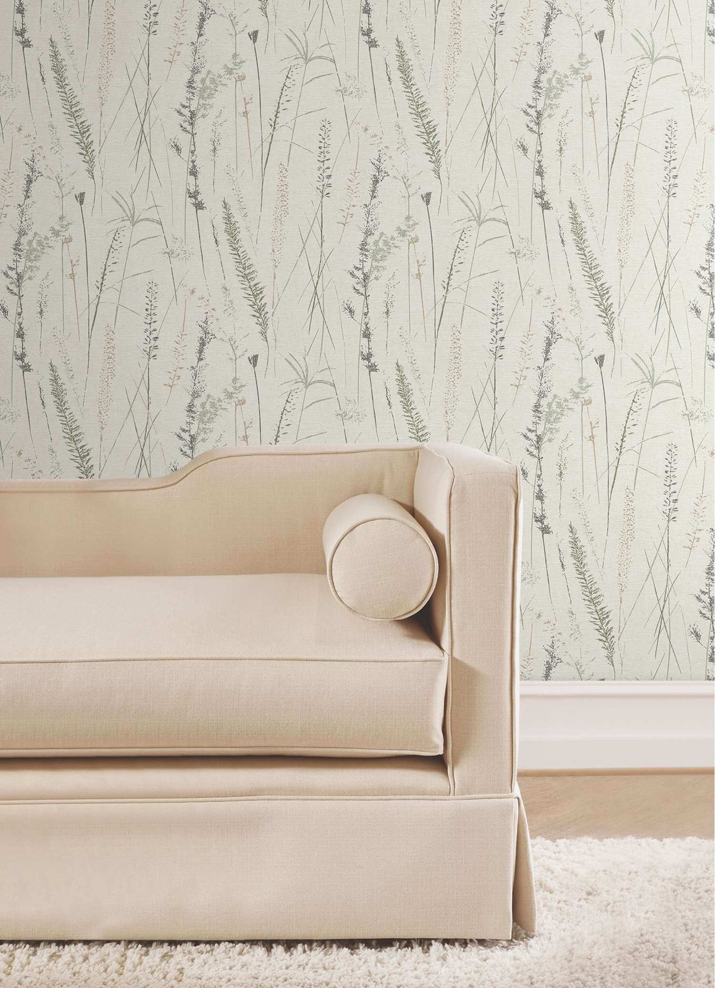 Antonina Vella Layered Luxe Meadow Splendor Wallpaper Sample - Charcoal