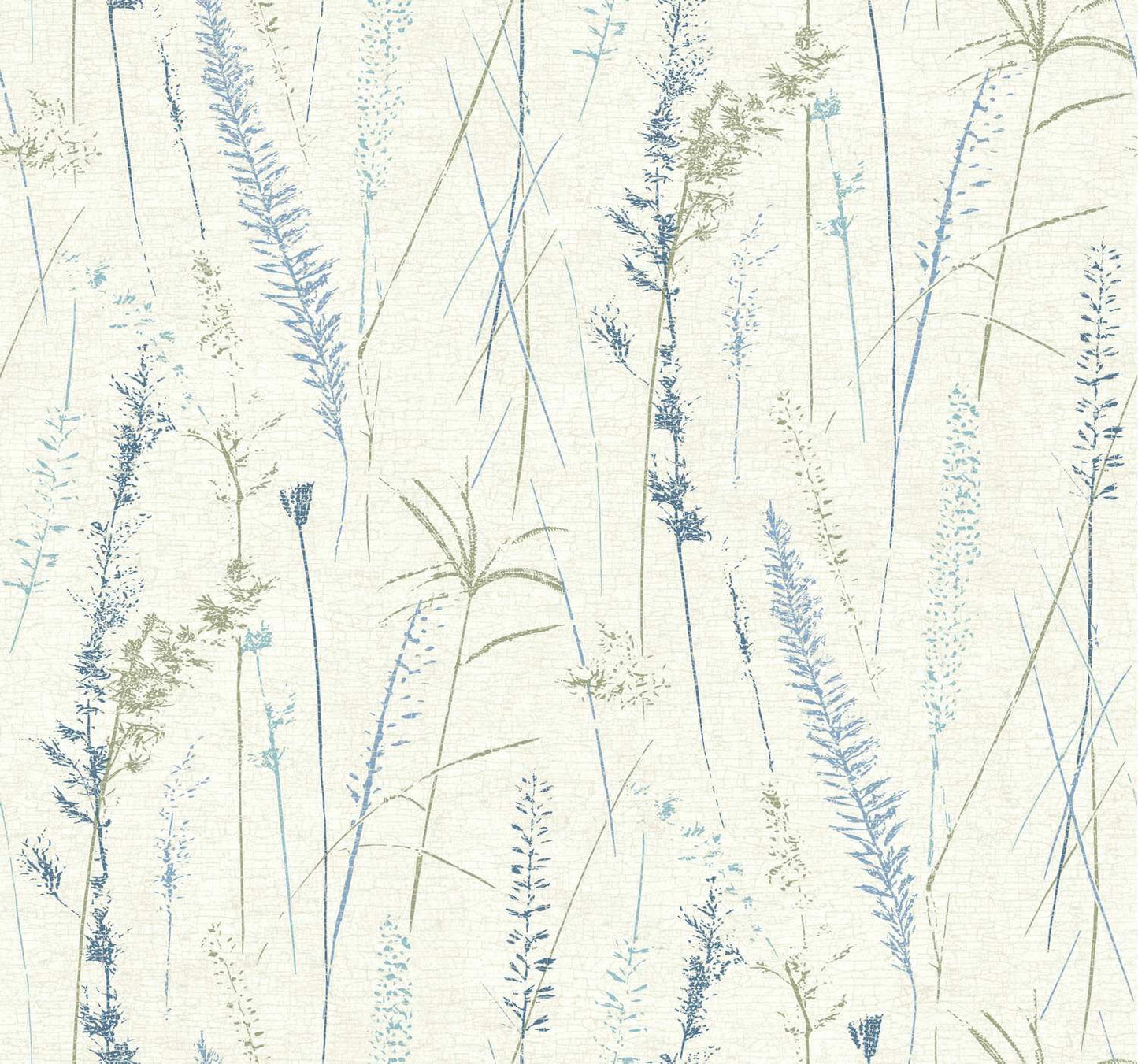 Antonina Vella Layered Luxe Meadow Splendor Wallpaper - Blue