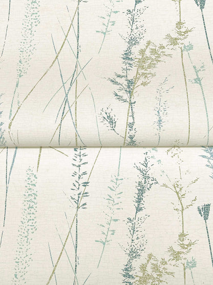 Antonina Vella Layered Luxe Meadow Splendor Wallpaper - Blue