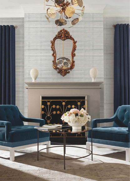 Antonina Vella Layered Luxe Vanishing Point Wallpaper Sample - Seafoam
