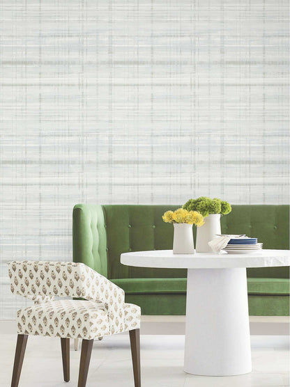 Antonina Vella Layered Luxe Vanishing Point Wallpaper Sample - Seafoam