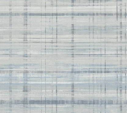Antonina Vella Layered Luxe Vanishing Point Wallpaper Sample - Blue