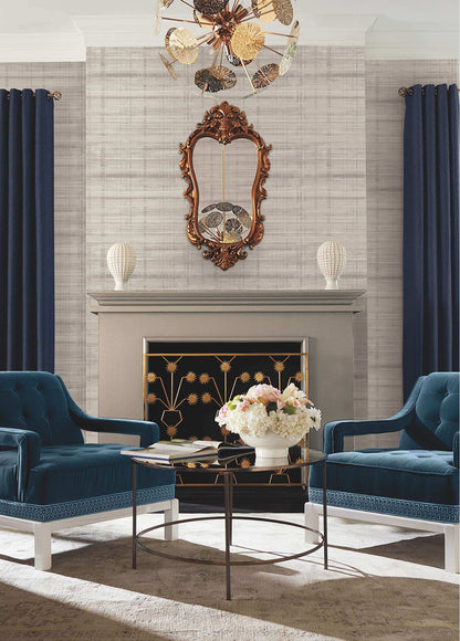 Antonina Vella Layered Luxe Vanishing Point Wallpaper - Gray