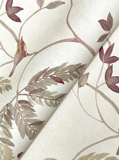 Antonina Vella Layered Luxe Cillian Wallpaper Sample - Plum