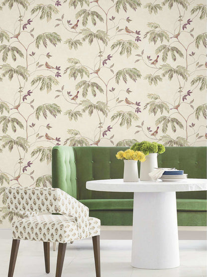 Antonina Vella Layered Luxe Cillian Wallpaper Sample - Plum