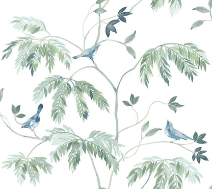 Antonina Vella Layered Luxe Cillian Wallpaper Sample - Blue