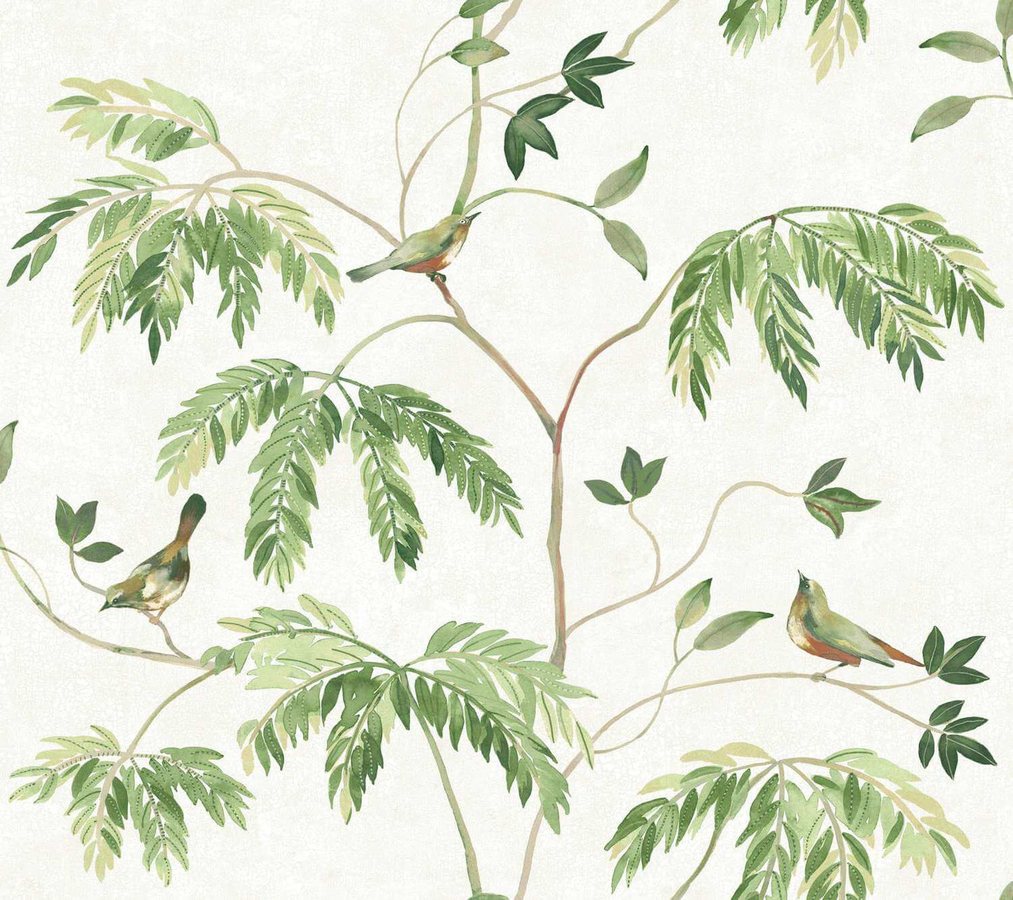 Antonina Vella Layered Luxe Cillian Botanical Wallpaper - Green