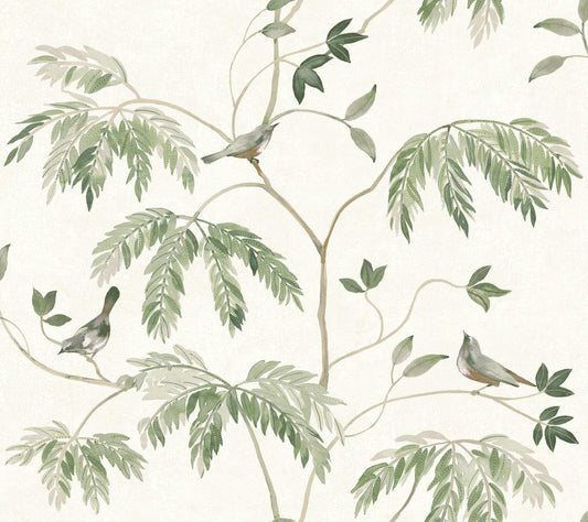 Antonina Vella Layered Luxe Cillian Botanical Wallpaper - Dark Green
