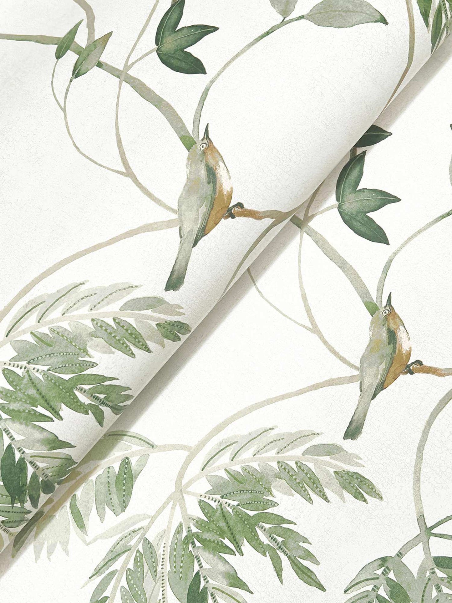 Antonina Vella Layered Luxe Cillian Botanical Wallpaper - Dark Green