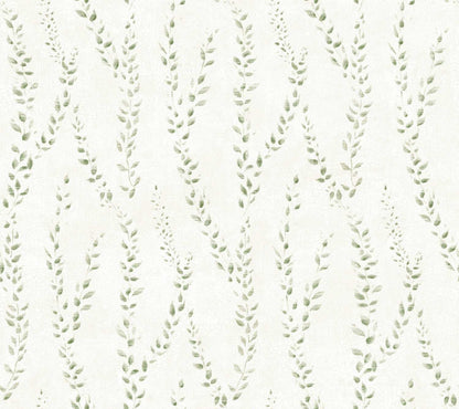 Antonina Vella Layered Luxe Alpenrose Wallpaper Sample - Moss