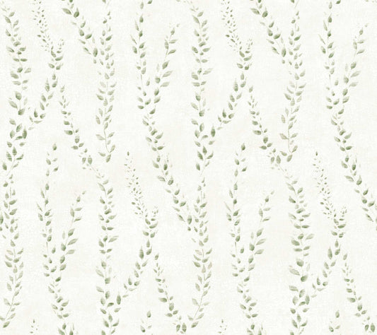 Antonina Vella Layered Luxe Alpenrose Wallpaper - Moss
