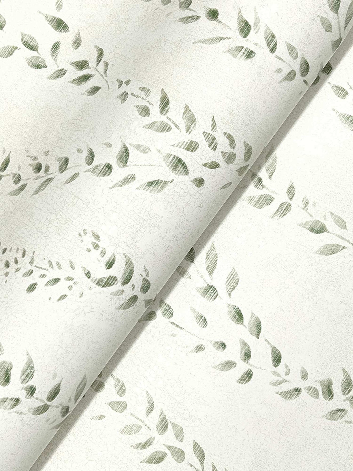 Antonina Vella Layered Luxe Alpenrose Wallpaper Sample - Moss