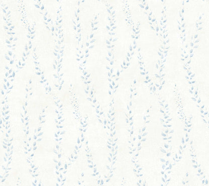 Antonina Vella Layered Luxe Alpenrose Wallpaper Sample - Sky Blue