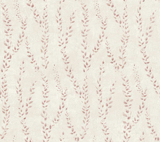 Antonina Vella Layered Luxe Alpenrose Wallpaper - Maroon