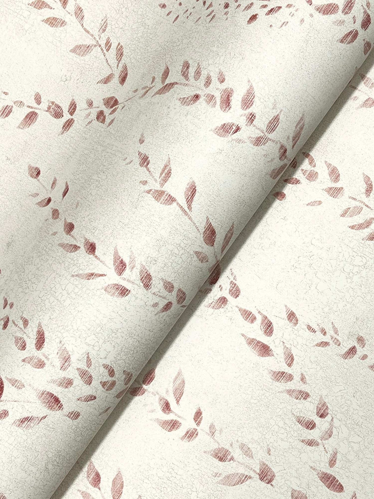 Antonina Vella Layered Luxe Alpenrose Wallpaper - Maroon
