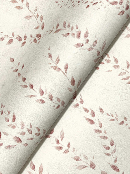 Antonina Vella Layered Luxe Alpenrose Wallpaper - Maroon