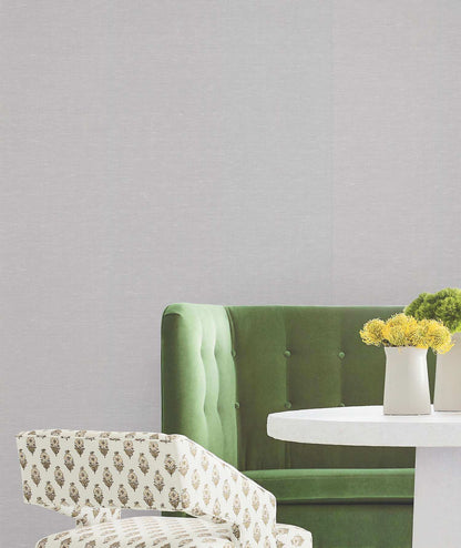 Antonina Vella Layered Luxe Hempfield Weave Wallpaper - Light Grey