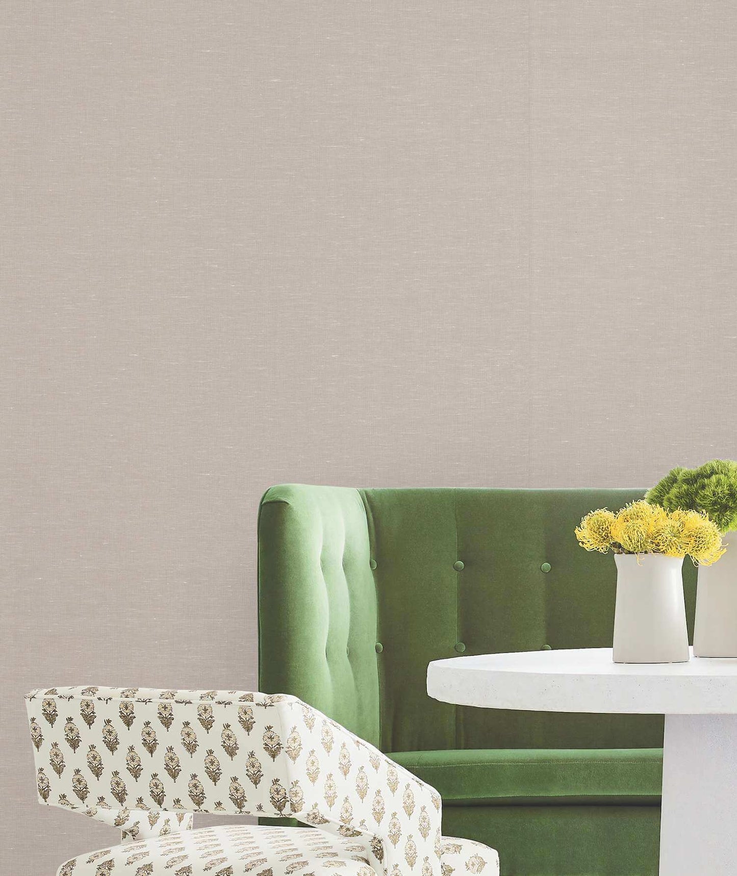 Antonina Vella Layered Luxe Hempfield Weave Wallpaper Sample - Beige