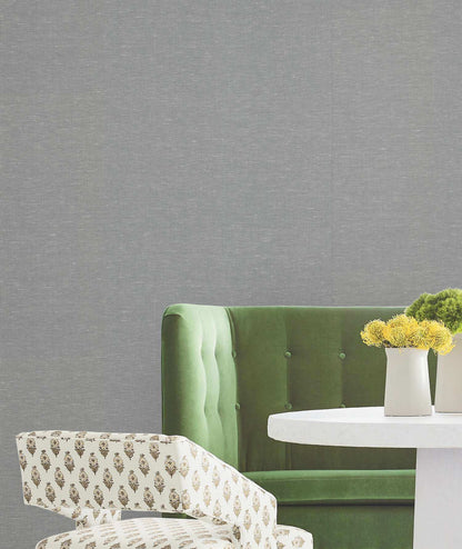 Antonina Vella Layered Luxe Hempfield Weave Wallpaper - Sea Green