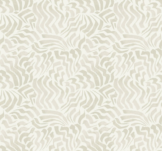 Lemieux et Cie Signature Zora Wave Wallpaper - Light Grey