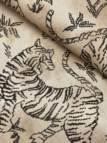 Lemieux et Cie Signature Orly Tigers Wallpaper - Taupe