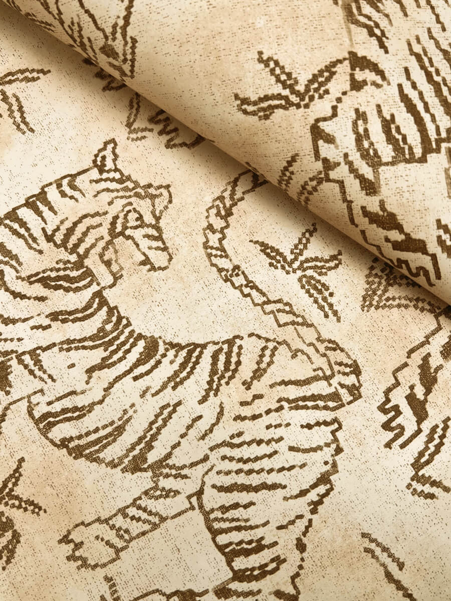 Lemieux et Cie Signature Orly Tigers Wallpaper - Blush