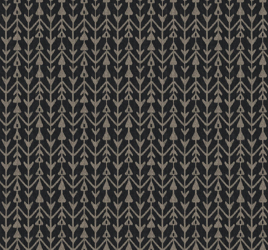 Lemieux et Cie Signature Martigue Stripe Wallpaper - Black