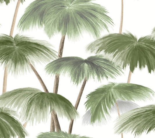 Lemieux et Cie Signature Plein Air Palms Wallpaper - Green