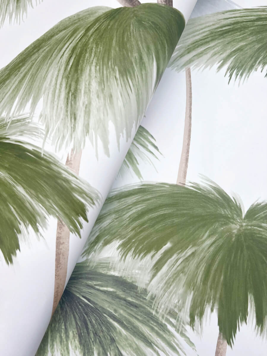 Lemieux et Cie Signature Plein Air Palms Wallpaper - Green