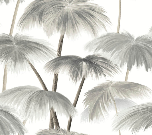 Lemieux et Cie Signature Plein Air Palms Wallpaper - Black & White