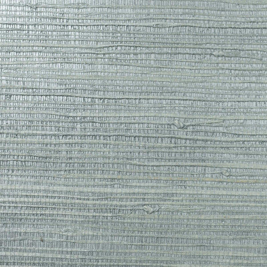 Lillian August Natural Textured Wallcoverings Jute - Metallic Blue Smoke