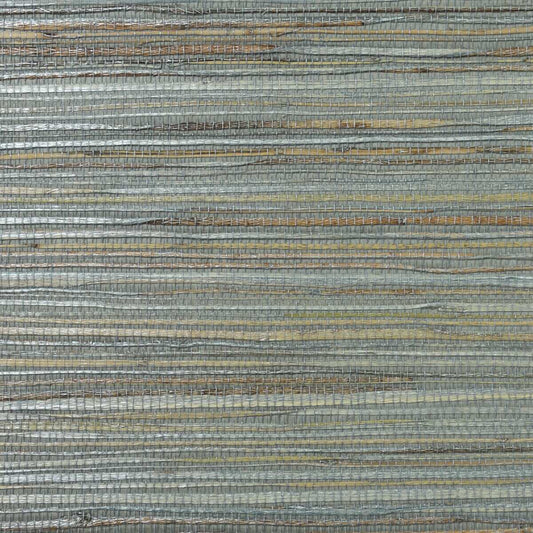 Lillian August Natural Textured Wallcoverings Jute - Coir & Metallic Graphite