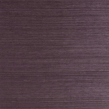 Lillian August Natural Textured Wallcoverings Grasscloth - Deep Plum