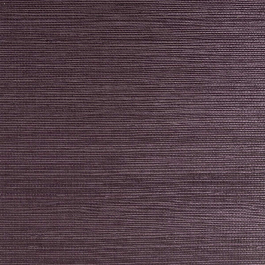 Lillian August Natural Textured Wallcoverings Grasscloth - Deep Plum