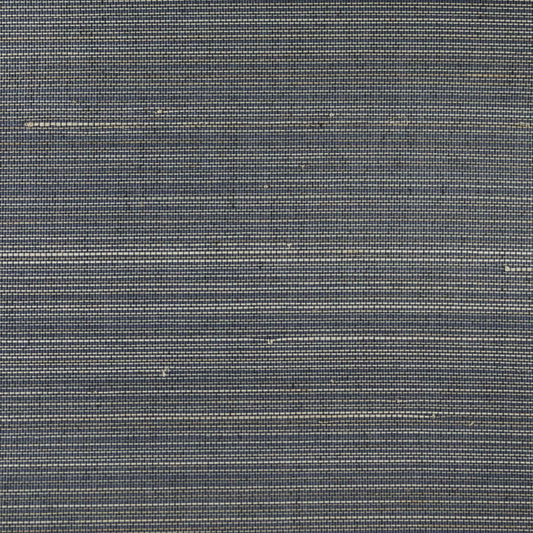 Lillian August Natural Textured Wallcoverings Abaca - Midnight Blue