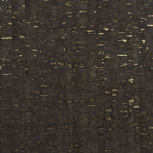 Lillian August Natural Textured Wallcoverings Cork - Espresso & Metallic Gold